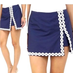 Lilly Pulitzer Blue White Skirt